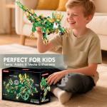 TIALLOW Dragon Mech Building Sets,Cool City Mecha Warriors 2-in-1 Transforming Robot Building Blocks Battle Models for Adults,Creative Action Figure Building Kits Gifts for Boys 8-14 Ages