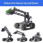 VANLINNY Robot Kit, STEM Toys for Boys Age 8-12, Robotic Arm for Kids Age 8+, 4-DOF Electronic Programming DIY Robots for Girls, Educational Science Building Kit, Cool Birthday Gifts for Kids.
