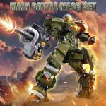HIGH GODO Main Battle Mech Robot Transforming Building Blocks Set for Adults,City Warrior Justice Hero Soldier Mech Model Building Kit, Cool Creative Robots Toys Gift for Teens Boys, 598 Pieces