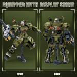 HIGH GODO Main Battle Mech Robot Transforming Building Blocks Set for Adults,City Warrior Justice Hero Soldier Mech Model Building Kit, Cool Creative Robots Toys Gift for Teens Boys, 598 Pieces