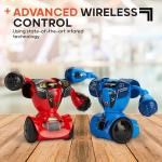 Sharper Image Robot Combat Set [2023 Amazon Exclusive] 2-Player Remote Control RC Battle Robots, LED Lights & Sound Effects, Wireless Infrared Technology, Fun Electronic Fighting Kids & Family Game