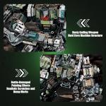 HIGH GODO Mech Building Blocks Set for Adults，Motorized Robot Model Building Kit with Multiple Weapons, Battle Damage Style Warrior Collectible Gifts for Man Boys Ages 12+ (1403 Pieces)