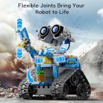 Mibido Robot Building Kit with Remote Control STEM Gifts for Kids Boys Ages 8-14, Technic Coding Robotic Toys for Teen‘s Birthday, Build 5in1 Models with 488 Pieces