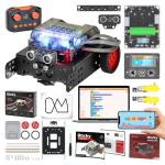 WhalesBot Rocky Smart Robot Car Coding & Remote Control Kit for Kids 8-16, Modular/Scratch/Python/C Programming, Educational Engineering Science Toy Set with Multiple Sensors and Smart Controller