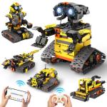 5 in1 Stem Robot Building Kit for Kids Ages 8-13, 688 PCS Remote & App Controlled Dinosaur Car Building Toys for Kids Science Learning, Birthday Gifts for 8 9 10 11 12+ Years Old Boys Girls