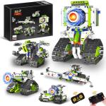 STEM Robot Building Kit Toys for Kids Ages 8-12,2025 New 5 In1 STEM Toys Robotics Set for Boys Girls,337 Pcs Blocks App & Remote Control Robot Building Set, Science Set for Kids Age 8 9 10 11 12+