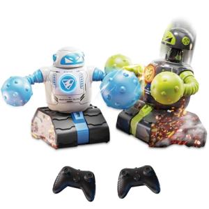 cxjoigxi Remote Control Fighting Robots Set of 2, RC Ejecting Battle Bots with Adjustable Sound & Light, Fun Electronic Battle Robot Toys, Christmas Birthday Gifts for Age 6+ Year Old Kids Boys