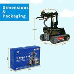 Gewbot DIY Robot Model Kit for Raspberry Pi 4/3 Model B+/B WiFi Wireless Smart Robot Car Kit with 4-DOF Robotic Arm/OpenCV Target Tracking/Video Transmission Rasptank Robotic Kit with PDF