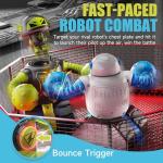 cxjoigxi Remote Control Fighting Robots Set of 2, RC Ejecting Battle Bots with Adjustable Sound & Light, Fun Electronic Battle Robot Toys, Christmas Birthday Gifts for Age 6+ Year Old Kids Boys