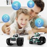 BEHOWL Technique Car Building Blocks Set, 13in1 Remote & APP Control Tracked Racer/Robot/Truck/Tank/Plane, STEM Kits for Kids Age 8-10, Building Toy Gifts for Boys Girls 8-16, (550 PCS)