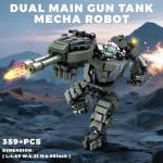 Loyratche Transforming Mech Robot Building Blocks Set, 4 Kinds of Destroy Warrior City Mecha Action Figure with Weapons, Cool Creative Robots Toys Gift for Teens Boys (1448 PCS)