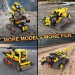5 in1 Stem Robot Building Kit for Kids Ages 8-13, 688 PCS Remote & App Controlled Dinosaur Car Building Toys for Kids Science Learning, Birthday Gifts for 8 9 10 11 12+ Years Old Boys Girls