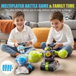 cxjoigxi Remote Control Fighting Robots Set of 2, RC Ejecting Battle Bots with Adjustable Sound & Light, Fun Electronic Battle Robot Toys, Christmas Birthday Gifts for Age 6+ Year Old Kids Boys