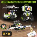 STEM Robot Building Kit Toys for Kids Ages 8-12,2025 New 5 In1 STEM Toys Robotics Set for Boys Girls,337 Pcs Blocks App & Remote Control Robot Building Set, Science Set for Kids Age 8 9 10 11 12+