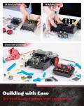 WhalesBot Rocky Smart Robot Car Coding & Remote Control Kit for Kids 8-16, Modular/Scratch/Python/C Programming, Educational Engineering Science Toy Set with Multiple Sensors and Smart Controller