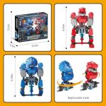 LITTCO Dinosaur Hydraulic Boxing Bots STEM Experiment Kit | Build 2 Hydraulic-Powered Dino Robots | Learn Hydraulic Systems | Fun T-Rex Robot Duel for Kids Ages 6-12