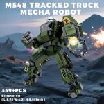 Loyratche Transforming Mech Robot Building Blocks Set, 4 Kinds of Destroy Warrior City Mecha Action Figure with Weapons, Cool Creative Robots Toys Gift for Teens Boys (1448 PCS)