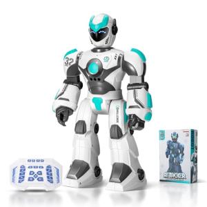 Remote Voice Control Large Robot: Intelligent Programmable Popular Science Story Toys with Gesture Sensing Presents for Kids
