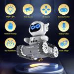 DLAGOMLIFE Remote Control Robot with LED and Music,Rechargeable Walkie Talkie Robot Toys for Kids, Auto-Demonstration Robot with Gesture Sensing,Birthday Gifts for Children.