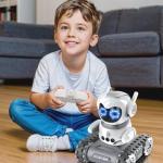 DLAGOMLIFE Remote Control Robot with LED and Music,Rechargeable Walkie Talkie Robot Toys for Kids, Auto-Demonstration Robot with Gesture Sensing,Birthday Gifts for Children.