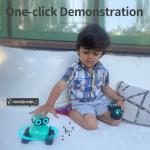 GILOBABY Robot Toys, Remote Control Robot Toy, RC Robots for Kids with LED Eyes, Flexible Head & Arms, Dance Moves and Music, Birthday Gifts for Boys Ages 3+ Years (Blue)