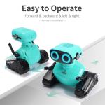 GILOBABY Robot Toys, Remote Control Robot Toy, RC Robots for Kids with LED Eyes, Flexible Head & Arms, Dance Moves and Music, Birthday Gifts for Boys Ages 3+ Years (Blue)