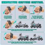 Wurycia Remote Control Robot Dog Toy for Kids,2.4Ghz 8WD Gesture Sensing Stunt Rc Cars with Music & Light,Children Birthday Gift for 6 7 8 9 10 11 12 Years Old Boys