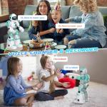 SIMREX Kids Robot Toys, Remote Control Robot, Programmable Robot with Recorded Voice Music Dance Gesture Control, Gift for Toddler Boys and Girls