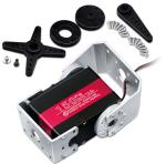 150KG Robot Servo Motor 12V High Torque Steel Gear Digital Steering Servo for RC Vehicles, Robotic Arms, Humanoids, and More – with Mount Brackets (270 Degrees)