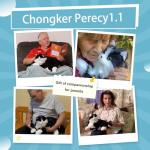 Chongker Interactive Companion Robot Cat Pets, Handmade Weighted Stuffed Animals, Cat Plush Toy with Voice Response, Realistic Heartbeat and Purring, Black Cat