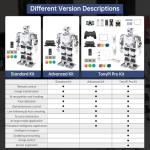 HIWONDER AI Embodied Intelligent Robot with ChatGPT Multimodal AI Models Vision Scene Voice Command Understanding 20DOF Educational Humanoid Robot Python Programming, TonyPi Pro & RaspberryPi 5 8GB