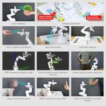 Yahboom 7Axis Collaborative Robot Arm for Jetson Orin NX Super 16GB 157TOPS AI Visual Recognition, Movelt, APP Control,ROS Education with Adaptive Gripper