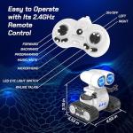 HopeTiger RC Robot Toys for Kids - Rechargeable Walkie Talkie Remote Control Toy for Boys Girls - with Gesture Sensing Dance Move Music LED Eye - Gift Present for Christmas Birthdays