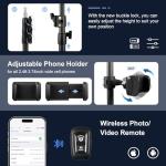 ANBES 14" Large Ring Light Kit with Tripod Stand & Phone Holder, 40W Full-Screen Photography Lighting with LCD Display & Remote, Studio Lights for Zoom, Video Recording, Live Stream, YouTube, TikTok