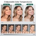 ATUMTEK 10" Selfie Ring Light with 55" Extendable Tripod Stand, Selfie Light with Phone Holder and Bluetooth Remote, Dimmable LED Ring Light for Streaming, TikTok, Zoom, Vlogging, YouTube, etc