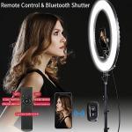 21 inch LED Ring Light with Tripod Stand, Video Ring Light for Selfie Photography Vlog Recording Conference Meeting Studio Portrait YouTube TikTok Makeup with Carrying Bag and Remote Control, CRI>97