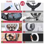 21 inch LED Ring Light with Tripod Stand, Video Ring Light for Selfie Photography Vlog Recording Conference Meeting Studio Portrait YouTube TikTok Makeup with Carrying Bag and Remote Control, CRI>97