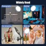 ANBES 14" Large Ring Light Kit with Tripod Stand & Phone Holder, 40W Full-Screen Photography Lighting with LCD Display & Remote, Studio Lights for Zoom, Video Recording, Live Stream, YouTube, TikTok