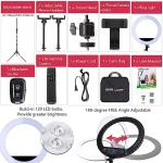 21 inch LED Ring Light with Tripod Stand, Video Ring Light for Selfie Photography Vlog Recording Conference Meeting Studio Portrait YouTube TikTok Makeup with Carrying Bag and Remote Control, CRI>97