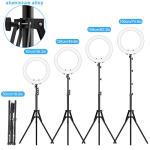 Ring Light with Stand and Phone Holder, IVISII 18 inch Ring light，55W 5500K LED Ring Light for Live Stream/Makeup/YouTube Video, Dimmable LED Beauty Selfie Ring light for TikTok Photography