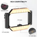 ULANZI Smartphone Video Rig with Light, U-Rig Light Cell Phone Handheld Stabilizer with Ring Light 2500K-9000K CRI 90+ for Filmmaking Live Steam YouTube Video Recording, with 5000mAh Build-in Battery