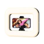 Rechargeable Ring Light Without Stand, Cordless Square Ring Light for 360 Photo Booth Accessories, Phone Video Stabilizer for iPhone with 4000mAh Built-in Battery for Video Recording Streaming