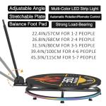MWE 360 Photo Booth Machine for Parties with Extra Battery,Logo Customization,Software APP Remote Automatic 360 Spin Camera Booth (22'')