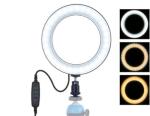 MeeA Led Ring Light 10 Inches - O Ring Lights with Phone Holder, 3 Dimmable Color 10 Brightness Levels, LED Lighting for Phone/Streaming/Photography/Makeup