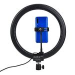 12 Inch LED Light, 3200K-5600K USB 12W with Ball Head Phone Clip for Makeup Live Stream and YouTube Video Productionl, LED Lamp