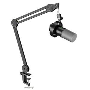 FIFINE Dynamic Microphone and Heavy Duty Boom Arm Kit,XLR/USB Podcast Recording PC Mic Set with Headphone Jack, Monitoring Volume Control, Windscreen for Vocal Streaming Voice-Over Gaming (K688+BM63)