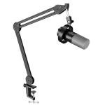 FIFINE Dynamic Microphone and Heavy Duty Boom Arm Kit,XLR/USB Podcast Recording PC Mic Set with Headphone Jack, Monitoring Volume Control, Windscreen for Vocal Streaming Voice-Over Gaming (K688+BM63)
