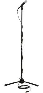 Shure SM58 Pro XLR Dynamic Microphone Stage Performance Kit with 15-Foot XLR-XLR Cable, Stand, A25D Clip and Bag - Professional Studio & Live Performance Cardioid Mic for Vocals (SM58-CN BTS)