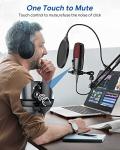 TECURS Condenser USB Microphone, PC Microphone Kit with Adjustable Boom Arm, Gaming Mic for Recording Podcasting Streaming YouTube Chatting