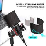 PROAR XLR Podcast Microphone Professional Cardioid Condenser Microphone for PC Computer Studio XLR Mic Kit for Recording/Podcasting/Streaming/Voice Over/ASMR/Home Studio/YouTube with Desktop Stand